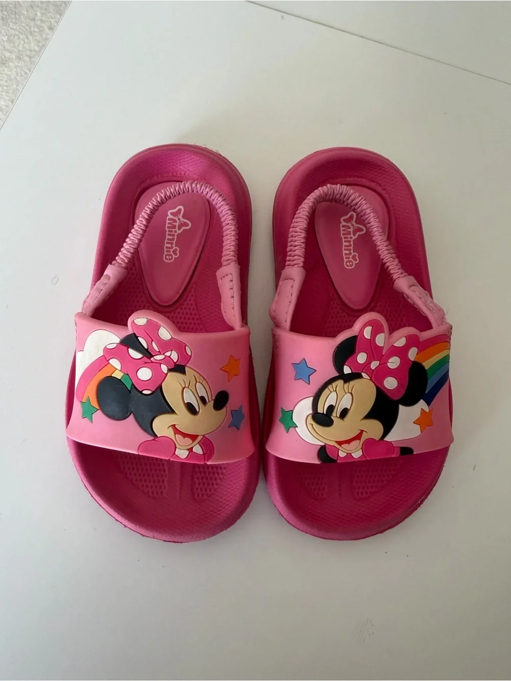 Minnie Mouse Pink Kids Slide Sandals